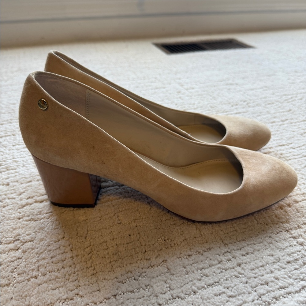 BRAND NEW- Calvin Klein Suede Heels, Size 12